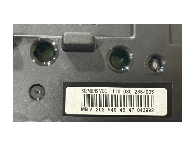 Přístrojová deska Mercedes-Benz C W203 2004 A2035404947, 110080266005