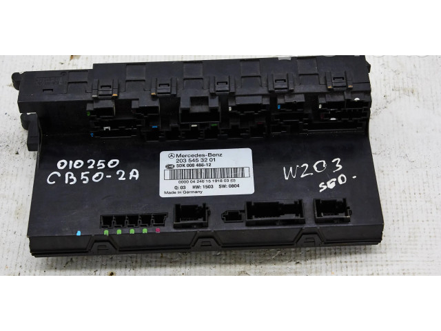 Блок комфорта 2035453201, 5DK00848612   Mercedes-Benz C W203   