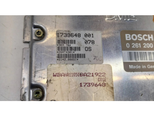 Блок управления двигателя 0261200986, 1739648   BMW 5 E34