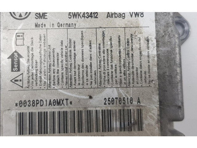 Блок подушек безопасности 1K0909605T, 1K0909605T   Volkswagen Golf Plus