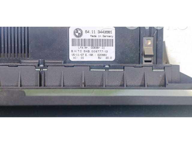 Блок управления климат-контролем 64113443981, 5HB00877713 BMW X3 E83