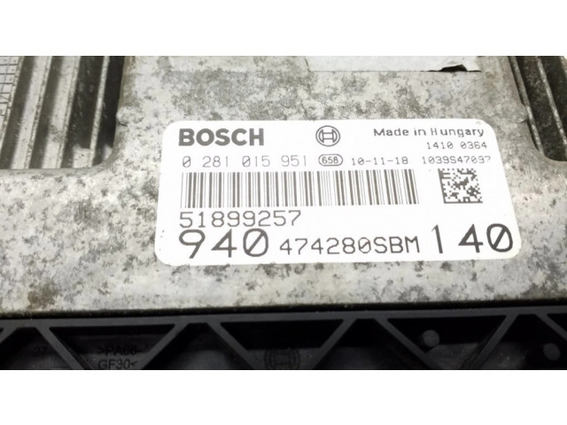 Řídící jednotka 51899257, 0281015951 Alfa Romeo Giulietta 2010