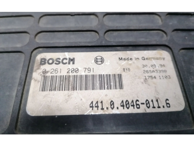 Блок управления двигателя 0261200791, 441.0.4046-011.6 Skoda Favorit (781)