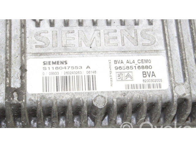 Блок управления коробкой передач 9658516880, S118047553A Citroen Xsara