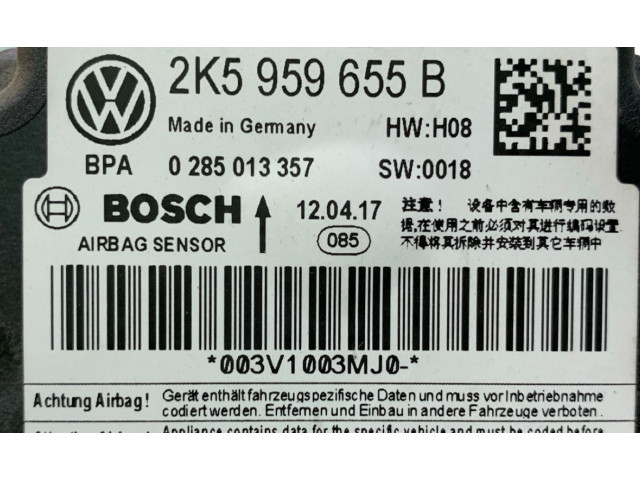 Блок подушек безопасности 2K5959655B, 0285013357 Volkswagen Caddy