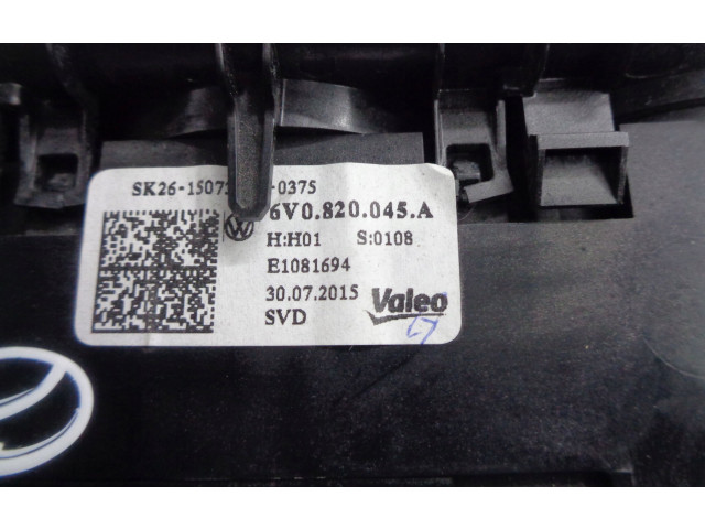 Блок управления климат-контролем 6V0820045A   Skoda Fabia Mk3 (NJ)