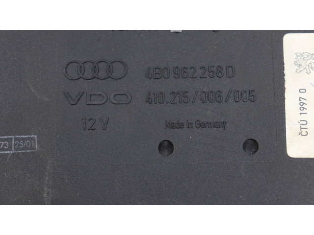 Блок комфорта 4B0962258D, 410215006005   Audi A6 S6 C5 4B   