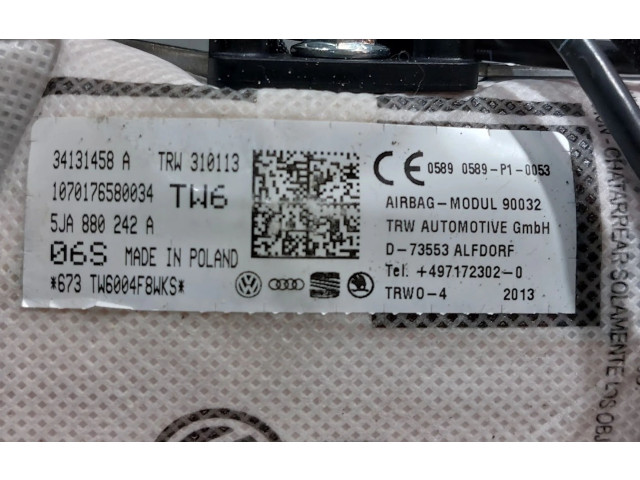 Подушка безопасности в сиденье 5JA880242A, 5JA880242A Skoda Rapid (NH)