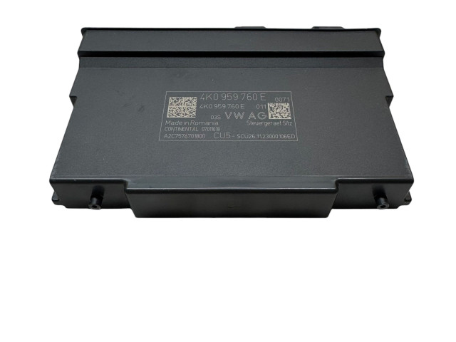 Рулевая рейка  Модуль управления сидением 4K0959760E, 4K0959760   Audi Q8 2018 -  года