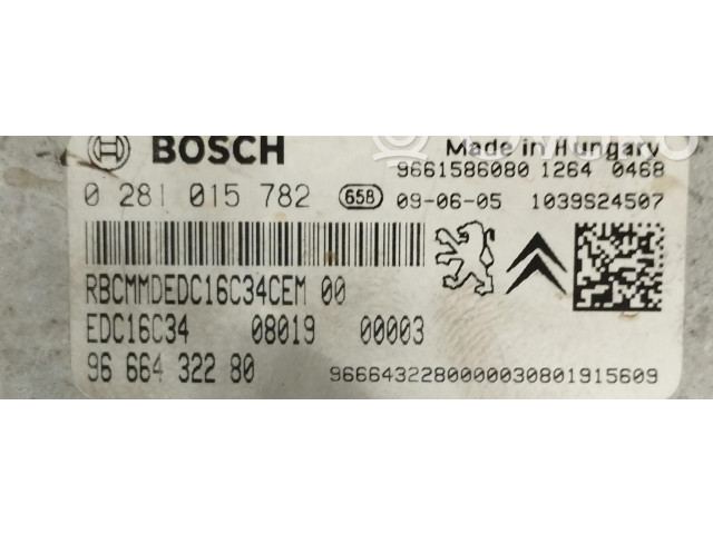 Комплект блоков управления 0281015782, 0281015782   Citroen Nemo