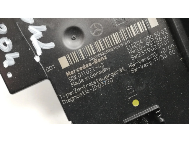 Pojistková skříňka 2049005003 Mercedes-Benz C W204 2014