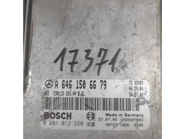 Řídící jednotka 0281012228, a6461506679 Mercedes-Benz C W203 2003