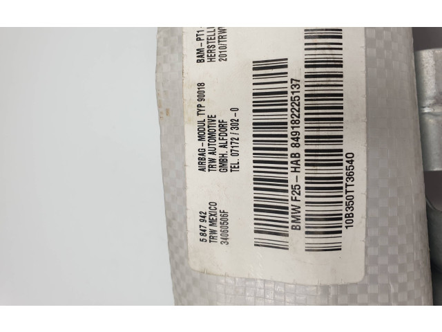 Боковая подушка безопасности 9182225 BMW X3 F25