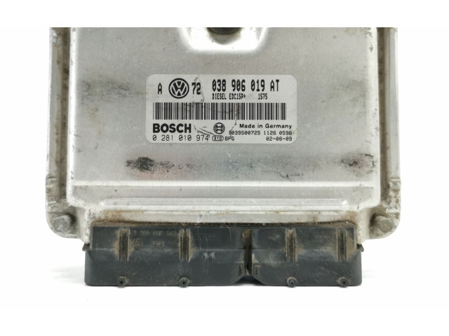 Блок управления двигателя 038906019AT, 0281010974   Volkswagen Golf SportWagen