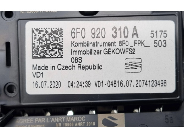 Панель приборов 6F0920310A Seat Tarraco