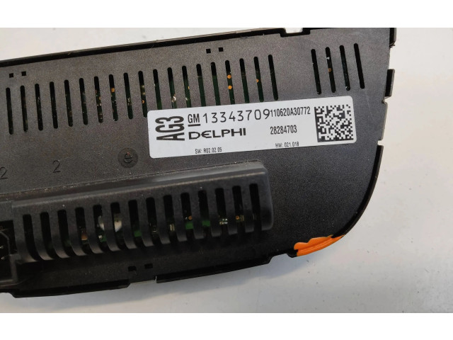 Блок управления климат-контролем 13343709 Opel Meriva B