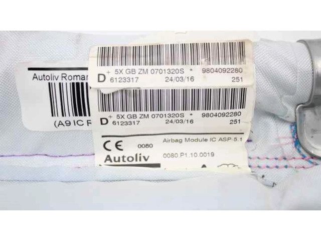 Боковая подушка безопасности 9804092280 Peugeot 2008 I