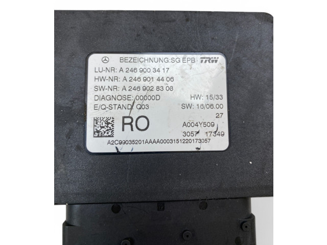 Модуль управления ручным тормозом A2469003417, A2469014406 Mercedes-Benz GLS X166 2018