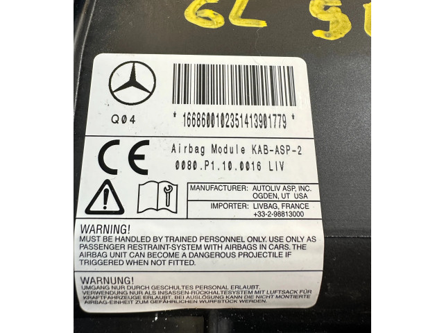 Подушка безопасности для колен A1668600102, 1668601012   Mercedes-Benz GL X166