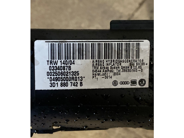 Боковая подушка безопасности 3D1880742B, 0334087B Volkswagen Phaeton
