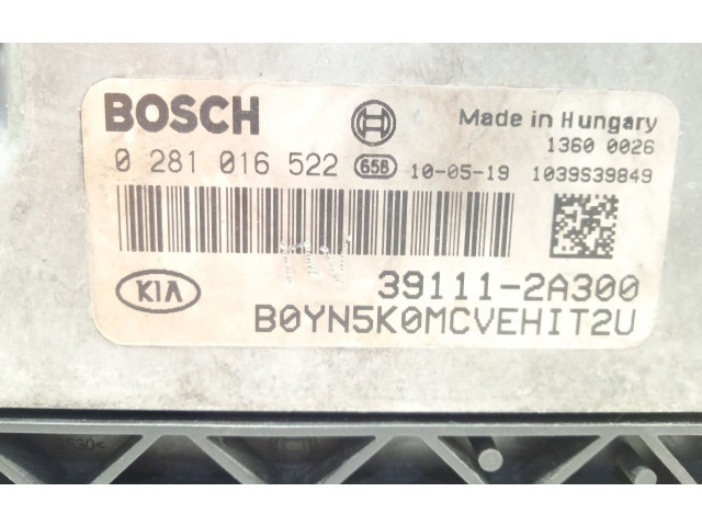 Блок управления двигателя 391112A300, 0281016522 KIA Venga
