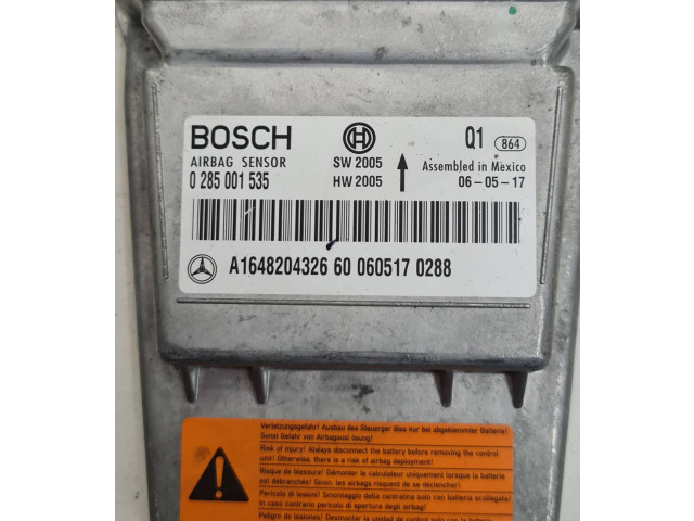 Блок подушек безопасности A1648204326   Mercedes-Benz ML W164