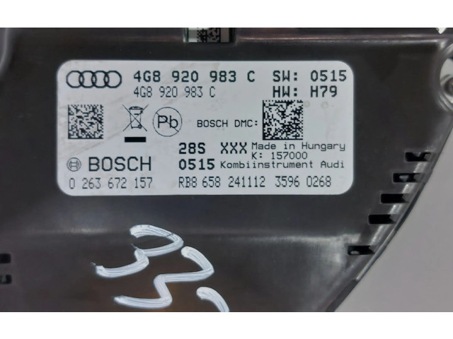 Přístrojová deska Audi A6 C7 2014 4G8920983C, 4G8920983C