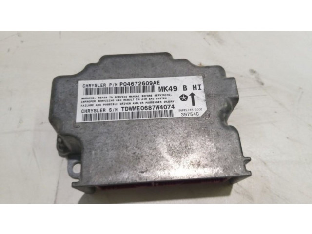 Блок подушек безопасности P04672609AE, P04672609AE tdwme0687w40 Jeep Compass