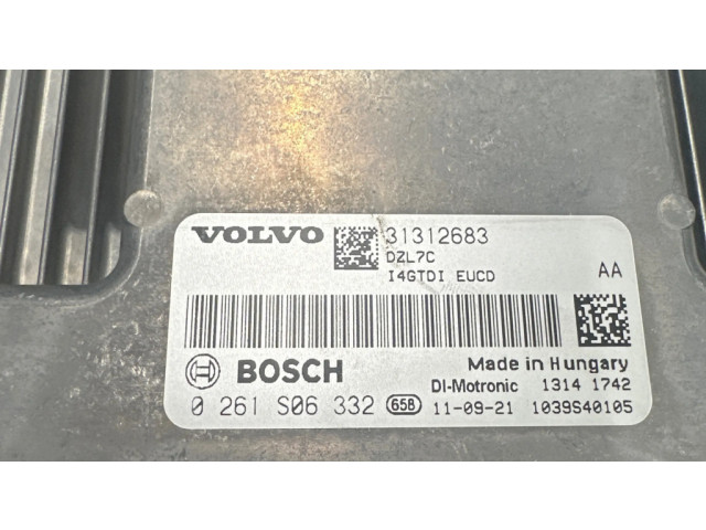 Блок управления двигателя 31312683, 0261S06332   Volvo S60