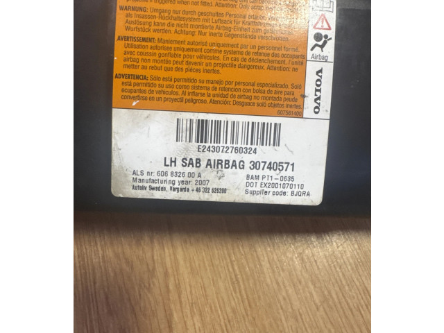Подушка безопасности в сиденье 30740571, 606832600A Volvo S60