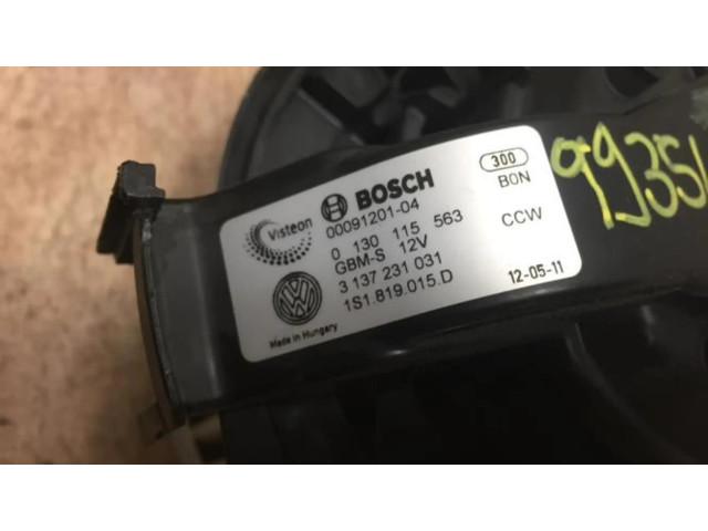 Вентилятор печки    1S1819015D   Skoda Citigo