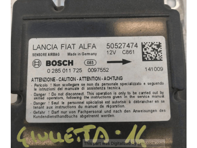 Блок подушек безопасности 50527474, BOSCH Alfa Romeo Giulietta