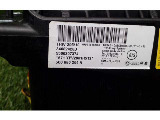 Подушка безопасности пассажира 5C6880204A, 34082420D Volkswagen Jetta VI