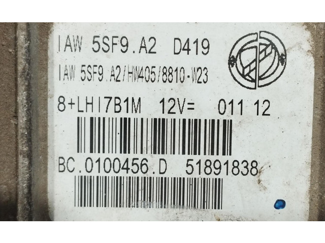 Řídící jednotka 51891838, 51891838   Fiat Punto Evo 2010