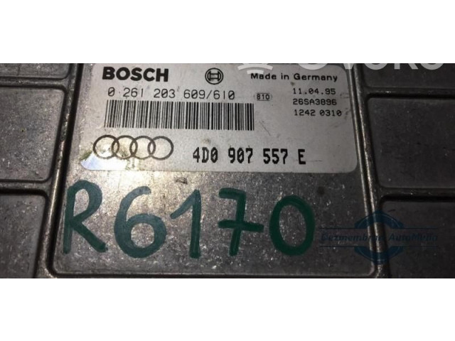 Блок управления двигателем Блок управления 0261203609, 4D0907557E Audi A8 S8 D2 4D