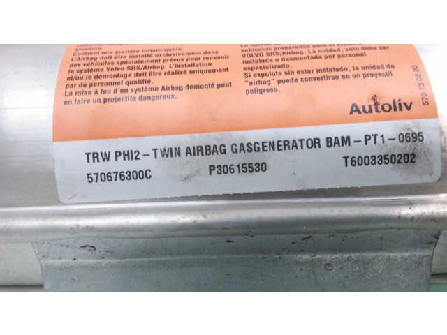 Подушка безопасности пассажира 570730800, 570676300C Volvo S40, V40