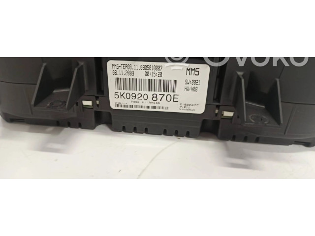 Панель приборов 5K0920870E, BPS02AKC9 Volkswagen Golf VI