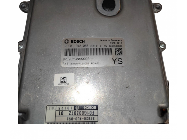 Блок управления двигателя 0281018058, 37820RL0D52 Honda Accord