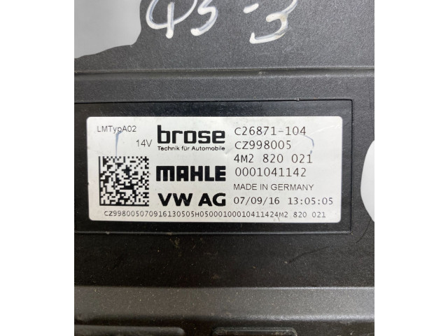 Вентилятор печки 4M2820021, 0001041142 Audi Q5 SQ5