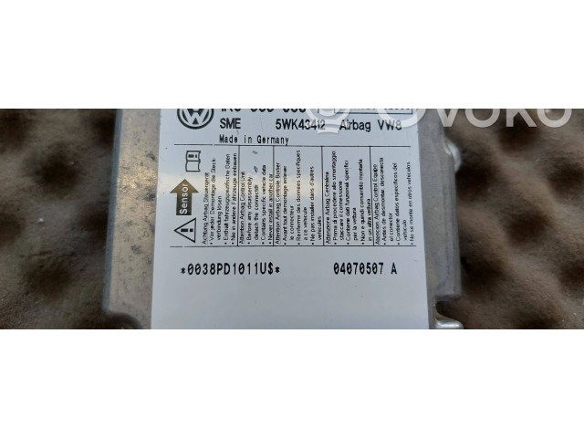 Блок подушек безопасности 1K0909605T Skoda Octavia Mk2 (1Z)