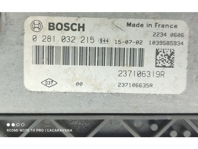 Блок управления двигателя 237106319R Dacia Lodgy