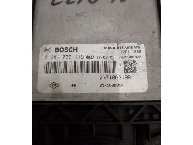 Блок управления двигателем Блок управления 237106319R Renault Clio IV