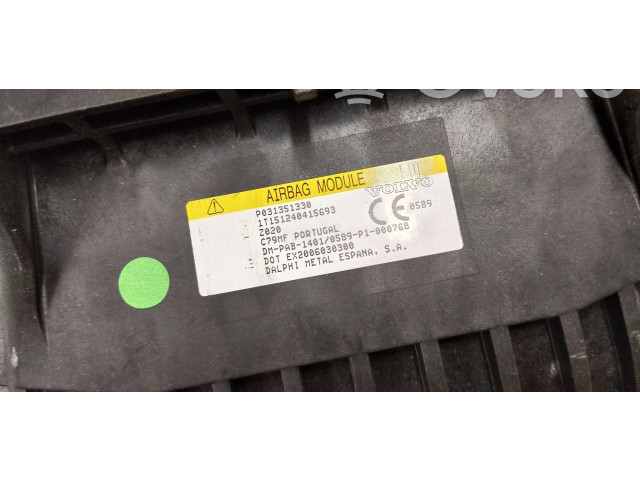 Поршень Надувная подушка для пассажира 031351330 Volvo XC90