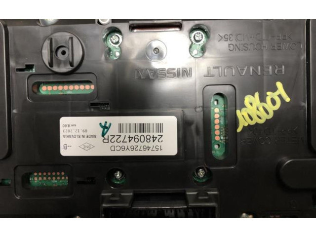 Přístrojová deska Renault Captur II 2024 248094722R, 248094722R