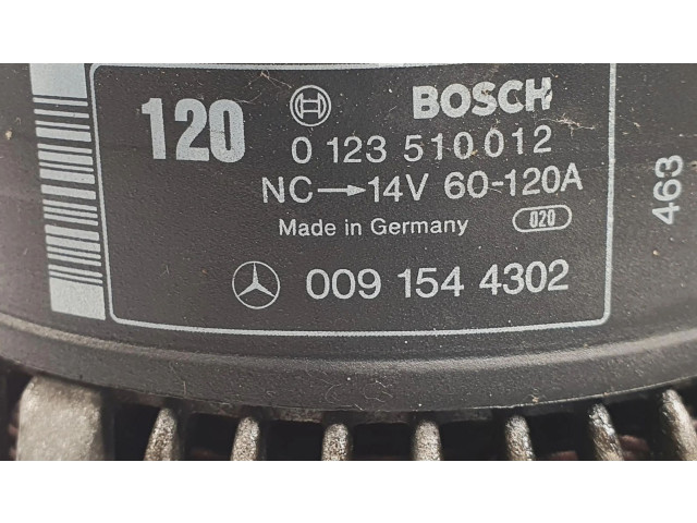 Генератор 0091544302   Mercedes-Benz E W124      