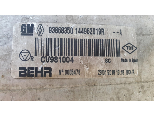 Интеркулер 144962019R, 93868350 Renault Trafic III (X82) 2.0