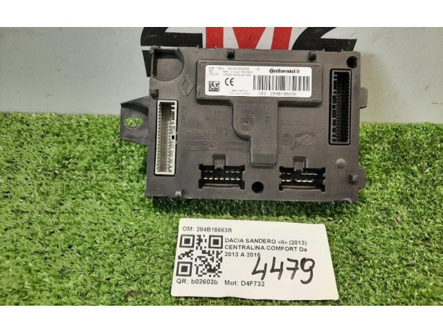Блок комфорта 284B18663R, 284B18663R Dacia Sandero
