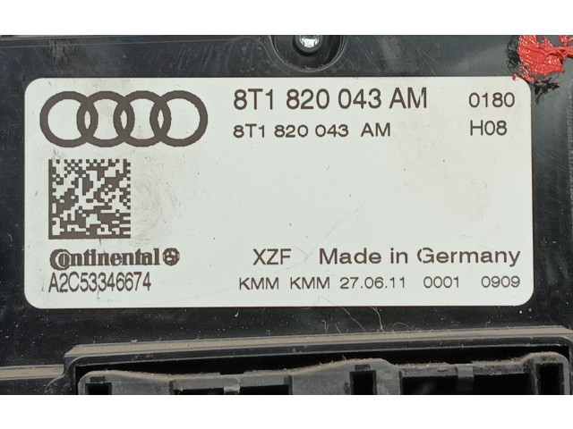 Модуль блока управления кондиционером 8T1820043AGXZF, 8T1820043AM   Audi A4 Allroad