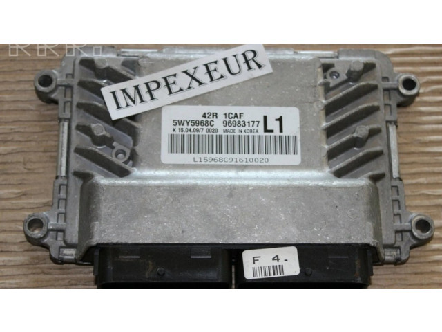 Řídící jednotka 96983177, 5WY5968C   Chevrolet Aveo 2010