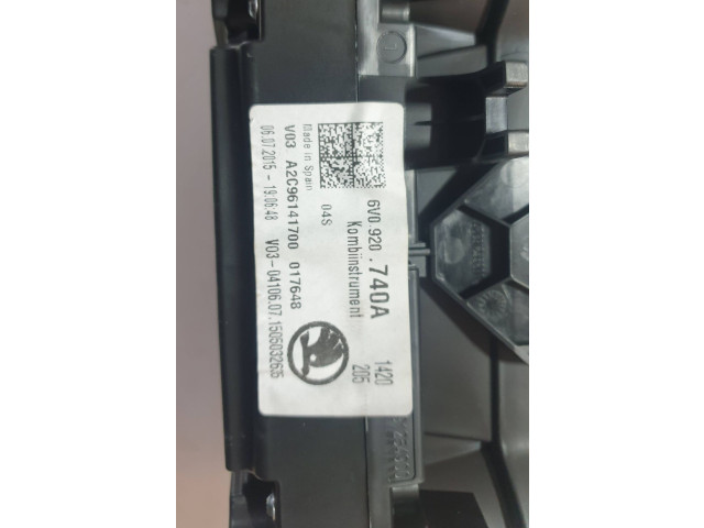 Панель приборов 6V0920740A, A2C96141700   Skoda Fabia Mk3 (NJ)       